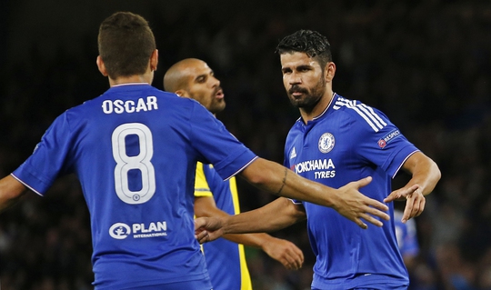 Diego Costa (phải) trở lại sẽ tiếp thêm niềm tin cho hàng công Chelsea trong chuyến làm khách ở PortoẢnh: REUTERS