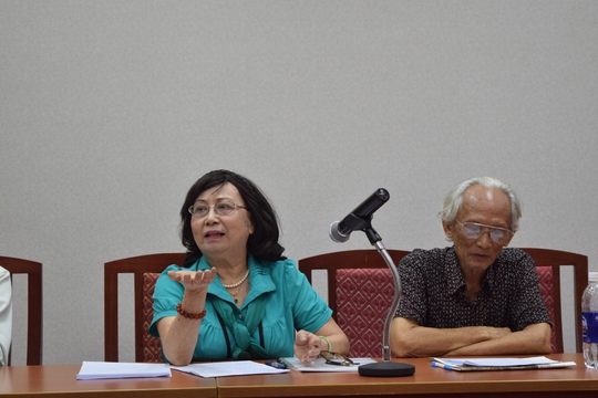 
NSND Chu Thúy Quỳnh phát biểu tại hội thảo
