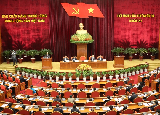 Toàn cảnh khai mạc Hội nghị lần thứ 13 Ban Chấp hành Trung ương Đảng khóa XIẢnh: TTXVN
