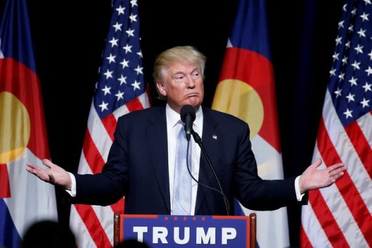 
Ông Donald Trump phát biểu tại chiến dịch tranh cử tại TP Colorado Springs ngày 29-7. Ảnh: REUTERS
