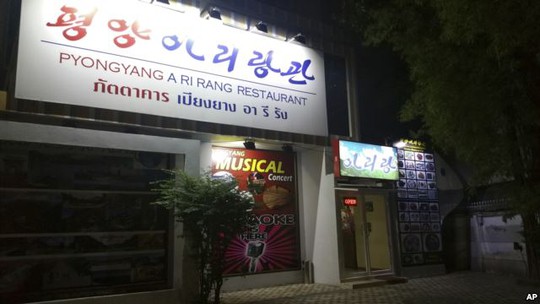 Một nhà hàng Triều Tiên ở Bangkok, Thái Lan. Ảnh: AP