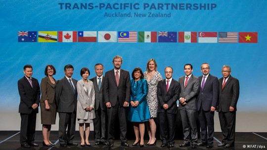 Hiệp định TPP đã được ký tại New Zealand hôm 4-2. Ảnh: DPA