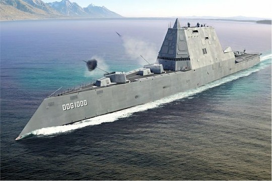 Tàu khu trục USS Zumwalt. Ảnh: Hải quân Mỹ