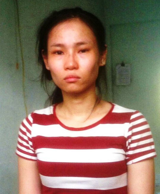 
Huỳnh Thị Thanh Thúy tại cơ quan điều tra
