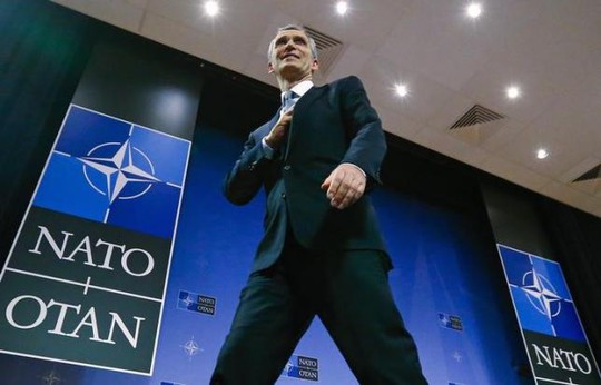 
Tổng thư ký NATO Jens Stoltenberg tại trụ sở của khối ở Brussels - Bỉ. Ảnh: Reuters
