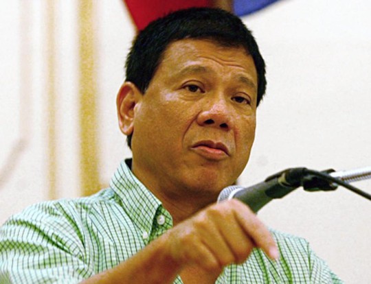 Thị trưởng TP Davao Rodrigo Duterte. Ảnh: AP