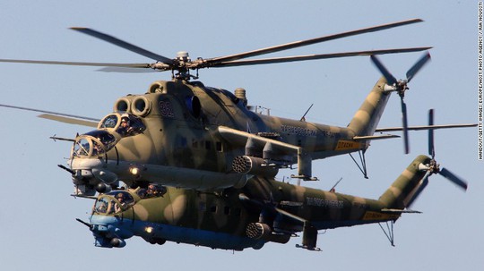 Trực thăng vận tải – tấn công Mi-24. Ảnh: RIA NOVOSTI