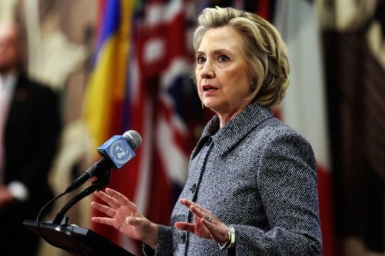 Cựu Ngoại trưởng Mỹ Hillary Clinton. Ảnh: AP