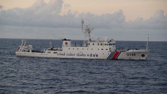 
Một tàu hải cảnh Trung Quốc hoạt động gần quần đảo Senkaku. Ảnh: REUTERS
