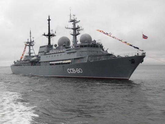 Tàu Pribaltika (SSV-80) của Nga. Ảnh: USNI NEWS
