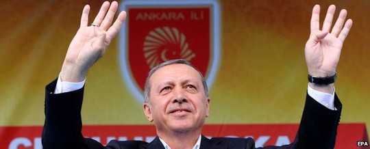 Tổng thống Thổ Nhĩ Kỳ Recep Tayyip Erdogan. Ảnh: EPA