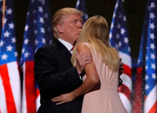 Ivanka làm ông Trump nở mặt với bài phát biểu có sức ảnh hưởng lớn. Ảnh: REUTERS