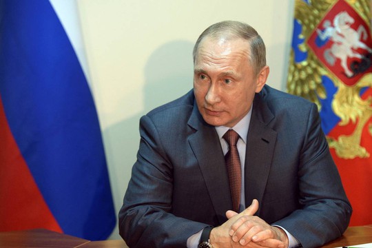 Tổng thống Putin thăm bán đảo Crimea ngày 19-8. Ảnh: REUTERS