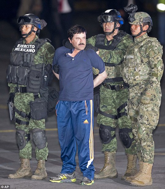 
Guzman bị giới chức Mexico bắt lại. Ảnh: AP
