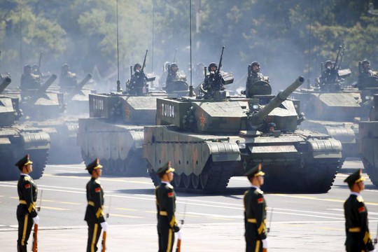 
Hình ảnh một lễ diễu binh của Trung Quốc. Ảnh: Reuters
