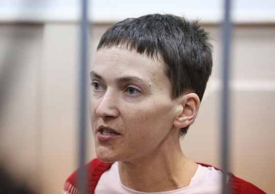 Nữ phi công Ukraine Nadiya Savchenko bị kết án 22 năm tù giam. Ảnh: ITAR TASS