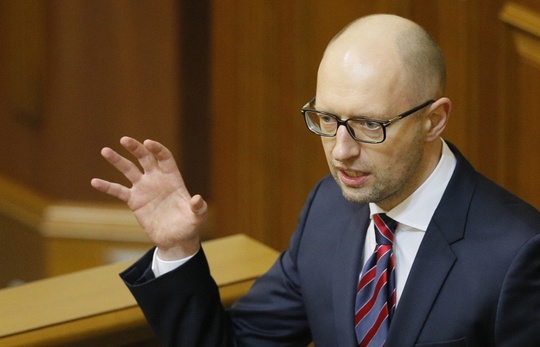 
Thủ tướng Arseniy Yatsenyuk. Ảnh: EPA
