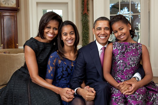
Gia đình Tổng thống Mỹ Barack Obama. Ảnh: Pete Souza

