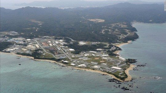 
Căn cứ của quân đội Mỹ trên đảo Okinawa. Ảnh: Kyodo Slandov
