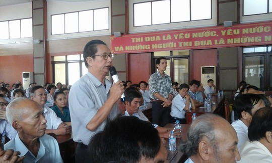 
Ông Vũ Đức Hạnh, phường Trảng Dài, TP Biên Hòa nêu ý kiến tại cuộc đối thoại
