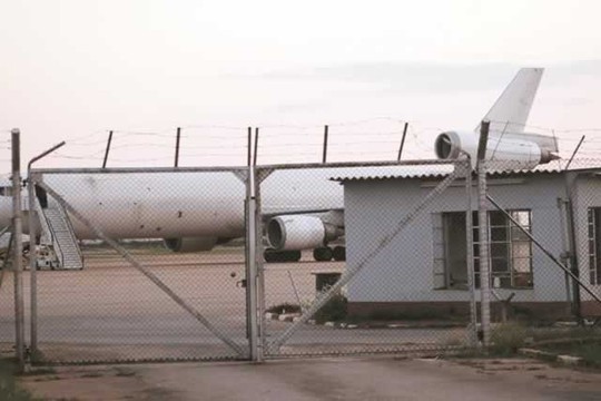 Chiếc máy bay bị Zimbabwe giữ lại. Ảnh: Zimbabwe Herald