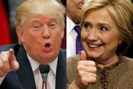 
Hai ứng cử viên Hillary Clinton và Donald Trump so kè nhau trong các cuộc thăm dò gần đây Ảnh: REUTERS
