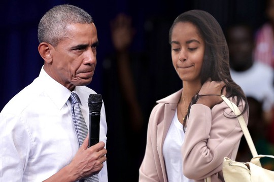 
Tổng thống Obama được cho là đã nổi giận với cô con gái lớn. Ảnh: NYpost
