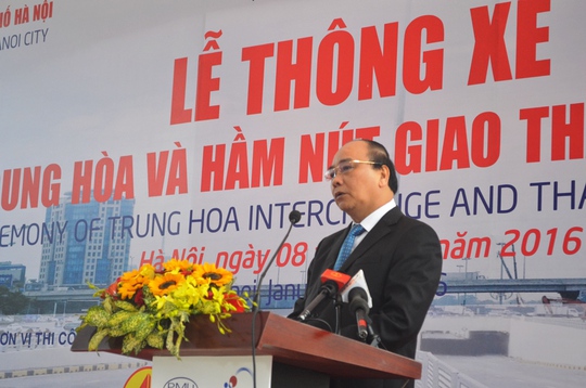 
Phó Thủ tướng Nguyễn Xuân Phúc phát biểu tại buổi lễ
