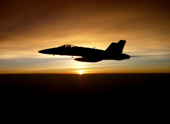Một chiến đấu cơ F/A-18C Hornet của Mỹ. Ảnh: Hải quân Mỹ