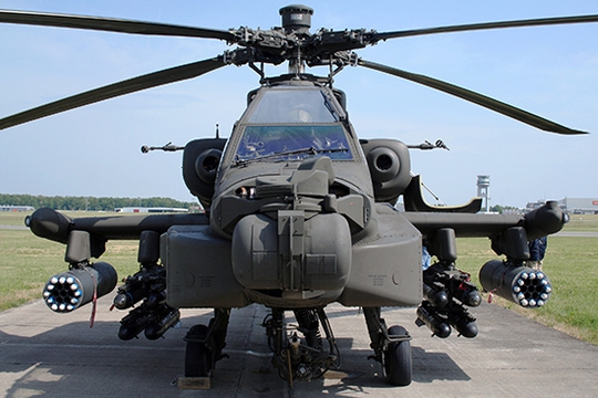 Trực thăng Apache của quân đội Mỹ. Ảnh: ADOBE STOCK