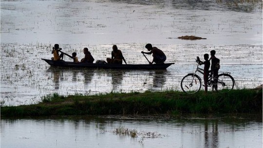 Lũ lụt nghiêm trọng ở bang Assam - Ấn Độ. Ảnh: EPA