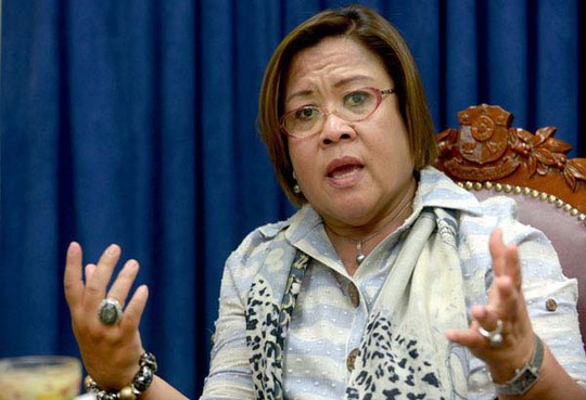 Nữ Thượng nghị sĩ Leila de Lima. Ảnh: PHILSTAR