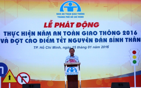 Ông Lê Văn Khoa, Phó Chủ tịch UBND TP HCM phát biểu tại buổi lễ