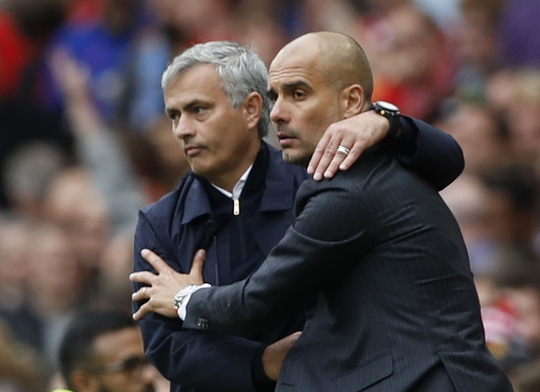 
M.U của Mourinho đã tụt lại sau Man City của Guardiola
