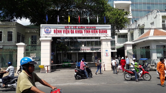 
BVĐK tỉnh Kiên Giang- nơi xảy ra vụ hỗn chiến giữa người thân của 2 bệnh nhân
