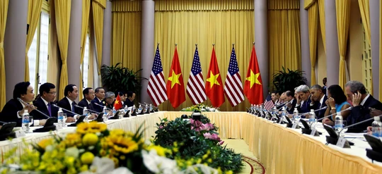 Hội đàm song phương giữa Chủ tịch nước Trần Đại Quang và Tổng thống Obama