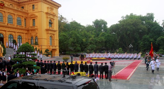 Quang cảnh lễ đón