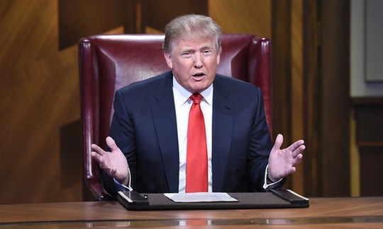 Đài NBC từng mời ông Trump làm ngôi sao của chương trình truyền hình thực tế “The Apprentice”. Ảnh: NBC
