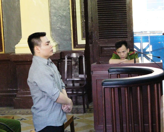 Bị cáo Nguyễn Bá Lực tại phiên tòa sơ thẩm
