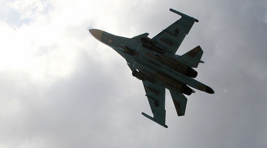 Chiến đấu cơ ném bom Su-34 của Nga. Ảnh: Reuters