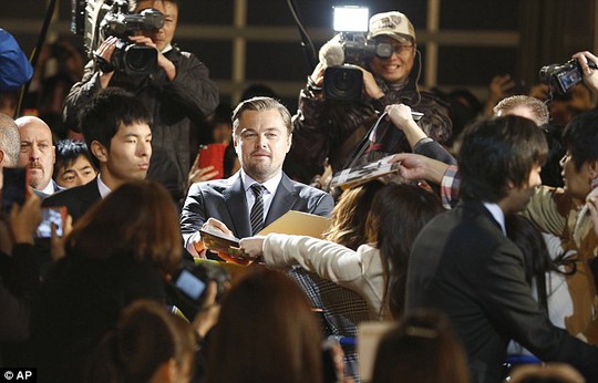 Leonardo DiCaprio được chào đón nồng nhiệt tại Nhật 