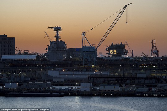 
CVN-78 có thể tiến hành 220 cuộc không kích mỗi ngày. Ảnh: Newport News Shipbuilding
