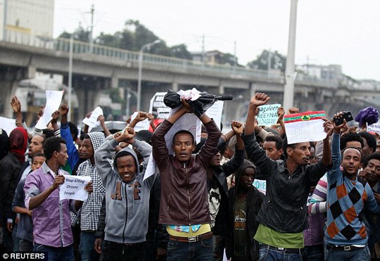 
Người Oromo biểu tình phản đối chính phủ ở Ethiopia
