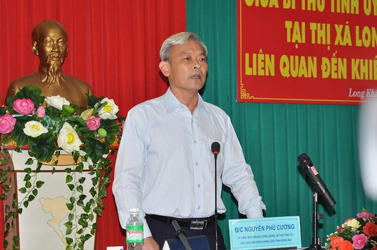 
Bí thư Tỉnh ủy Đồng Nai Nguyễn Phú Cường tại buổi đối thoại
