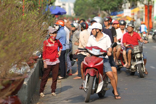 
Chợ hoa bến Bình Đông họp sớm, nhộn nhịp và có nét buôn bán đặc trưng truyền thống của người Sài Gòn.
