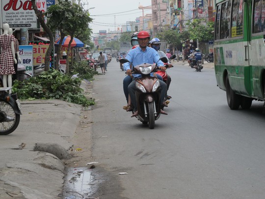 Khu vực anh Trần Văn Tuấn bị đánh sau khi va quệt giao thông, dẫn đến tử vong
