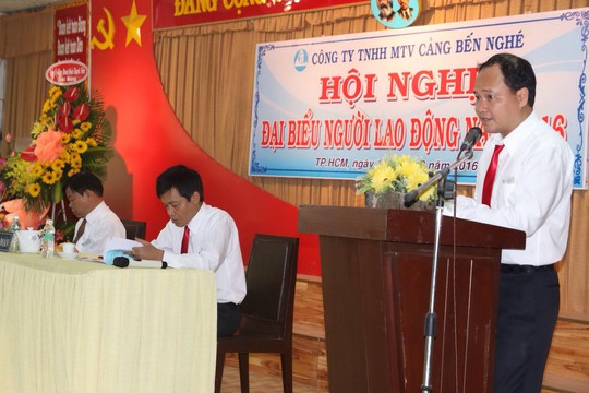 Ông Nguyễn Ngọc Thảo, Tổng Giám đốc Công ty TNHH MTV cảng Bến Nghé, trả lời kiến nghị của tập thể lao động