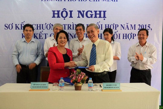 
LĐLĐ TP và BHXH TP HCM ký kết chương trình phối hợp giai đoạn 2016-2017
