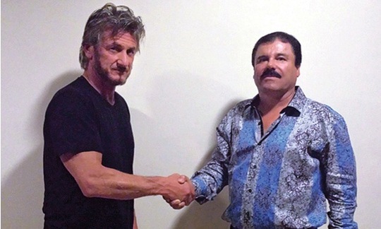 
Ông trùm El Chapo (phải) và tài tử gạo cội Sean Penn của Hollywood Nguồn: Listal
