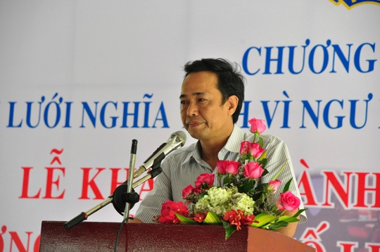 
Ông Đỗ Danh Phương, Tổng Biên tập Báo Người Lao Động phát biểu tại buổi lễ
